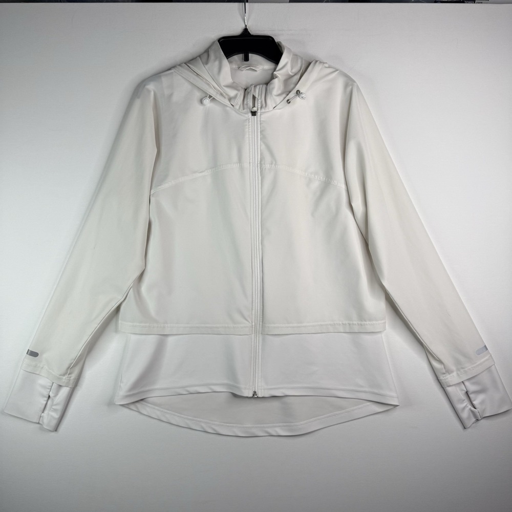 Sweaty Betty women's XL white Zip Up Hoodie